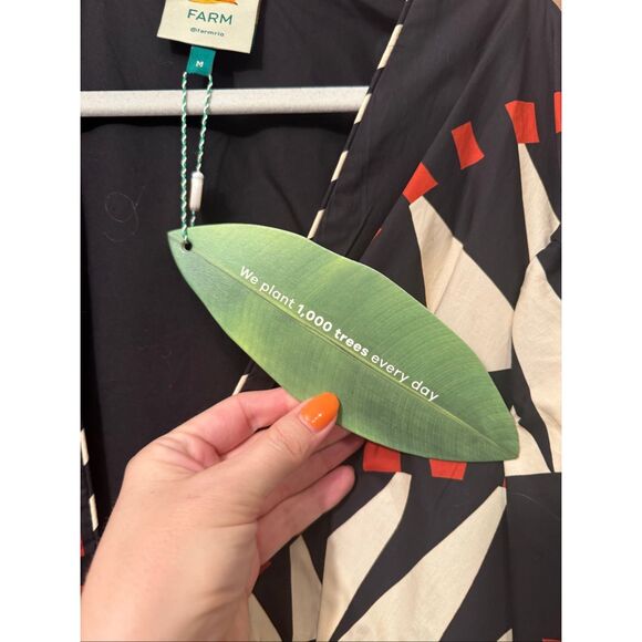 NWT Farm Rio Coconut Grove Puff Sleeve Maxi *note - Picture 4 of 16